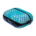 نمای کناری کاور چرمی ایرپاد پرو 2 رنگ آبی آسمانی چرم طبیعی کد PL08