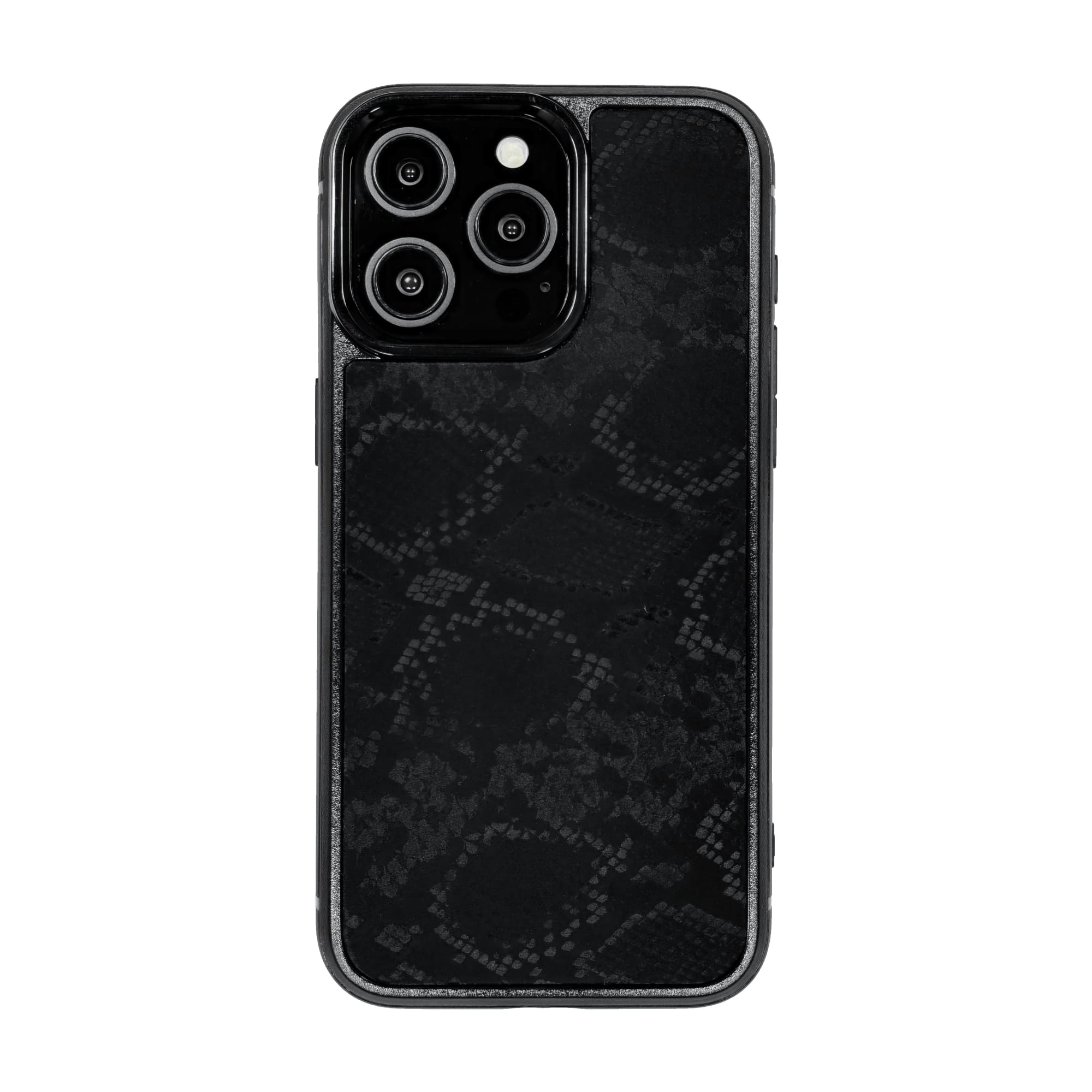 iPhone-13-Pro-Max-phone-case-code-PL33 قاب چرمی آیفون 13 پرو مکس چرم طبیعی رنگ مشکی چرم پیری کد PL33
