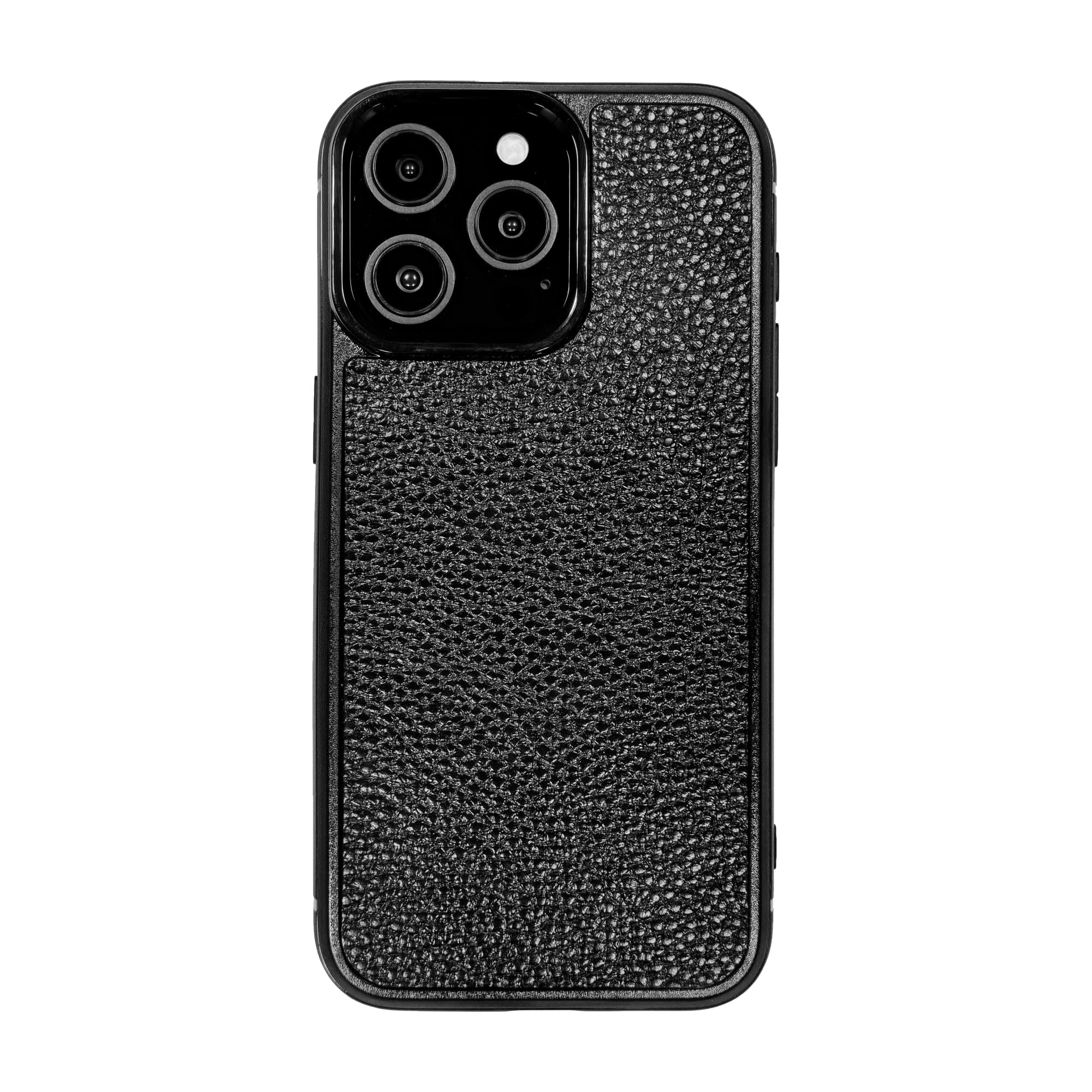 iPhone-14-Pro-Max-phone-case-code-PL30 قاب چرمی آیفون 14 پرو مکس چرم طبیعی رنگ مشکی چرم پیری کد PL30