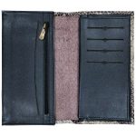 نمای داخل کیف پول کتی چرمی رنگ کرم قهوه ای چرم طبیعی چرم پیری کد PL26