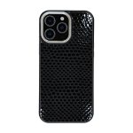 قاب گوشی آیفون 16 پرو مکس دور دوربین رینگ فلزی کد چرم PL11 برند صنایع چرم پیری