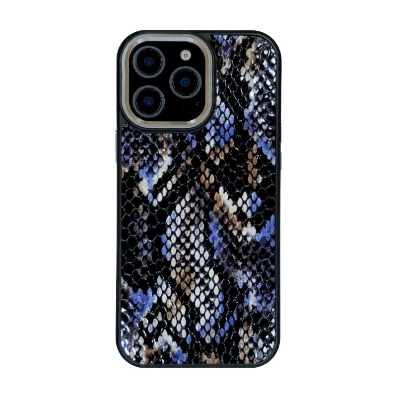 قاب گوشی آیفون 16 پرو مکس دور دوربین رینگ فلزی کد چرم PL27 برند صنایع چرم پیری