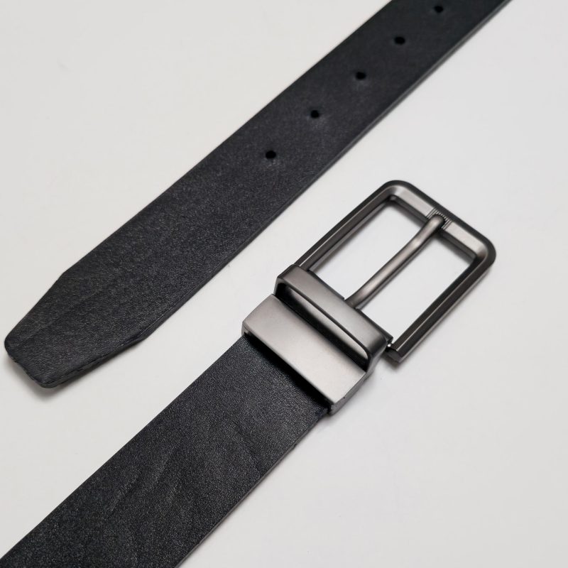 کمربند مردانه دو رو سگک چرخشی مدل Nyx کد چرم PL05 محصول صنایع چرم پیری 7