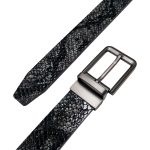 کمربند مردانه دو رو سگک چرخشی مدل Nyx کد چرم PL05 محصول صنایع چرم پیری