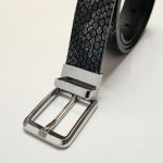 کمربند مردانه دو رو سگک چرخشی مدل Elan کد چرم PL05 محصول صنایع چرم پیری 4