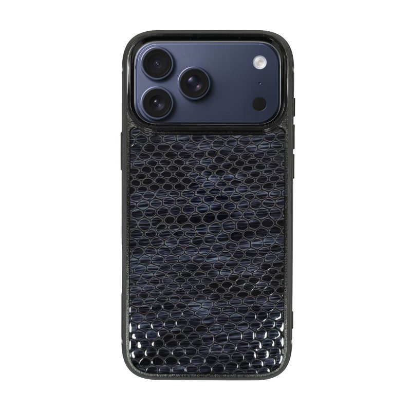 قاب گوشی آیفون 17 پرو مکس مجهز به مگ سیف کد چرم PL07 برند صنایع چرم پیری