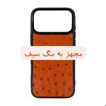 قاب گوشی آیفون 17 پرو مکس مجهز به مگ سیف کد چرم PLOBO برند صنایع چرم پیری 2