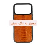 قاب گوشی آیفون 17 پرو مکس مجهز به مگ سیف کد چرم PLOLO برند صنایع چرم پیری 2