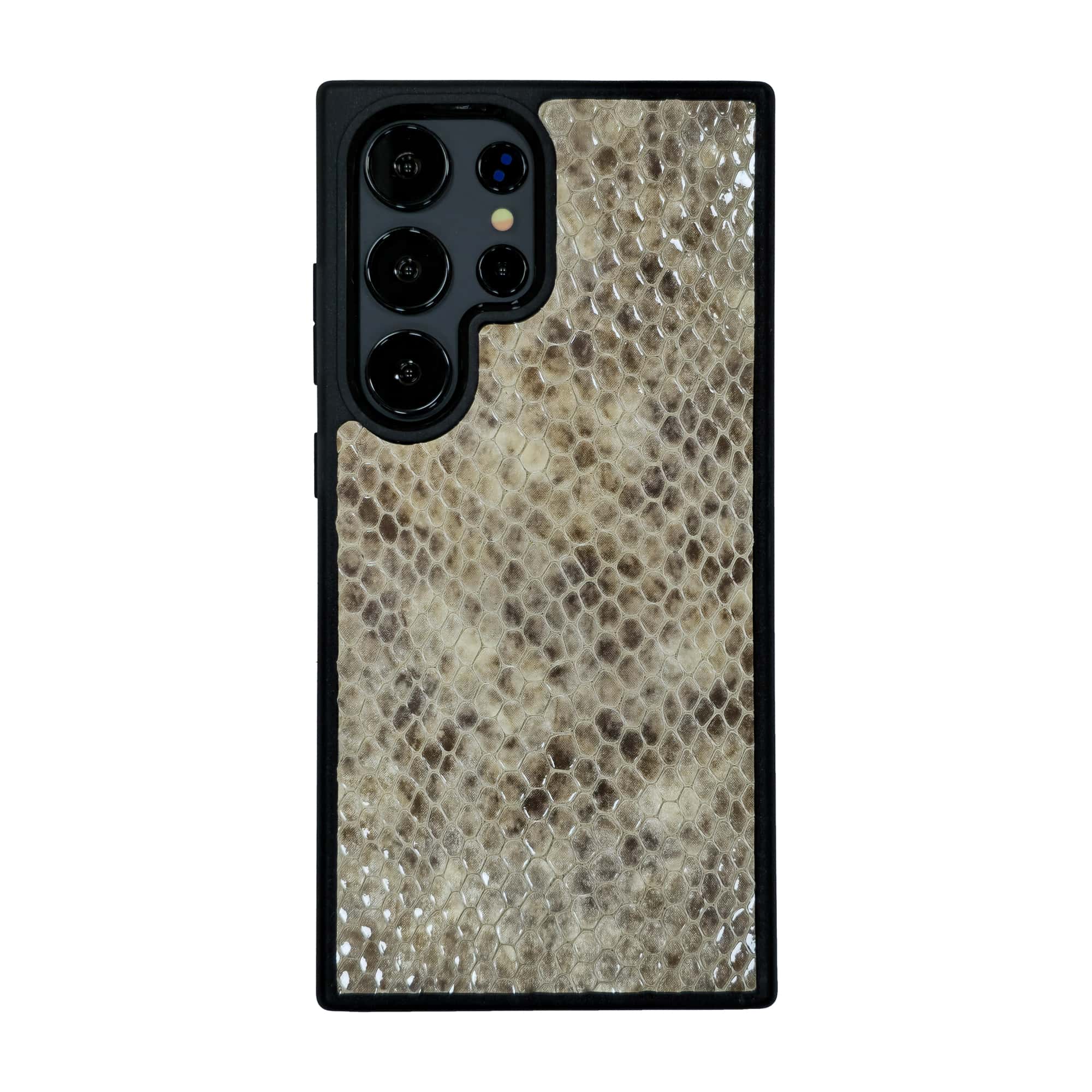 Samsung-Galaxy-S26-Ultra-phone-case-PL10 قاب چرمی سامسونگ Galaxy S26 Ultra مگ سیف چرم طبیعی رنگ کرم چرم پیری کد PL10