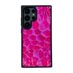 قاب چرمی سامسونگ Galaxy S26 Ultra مگ سیف چرم طبیعی رنگ صورتی چرم پیری کد PL20