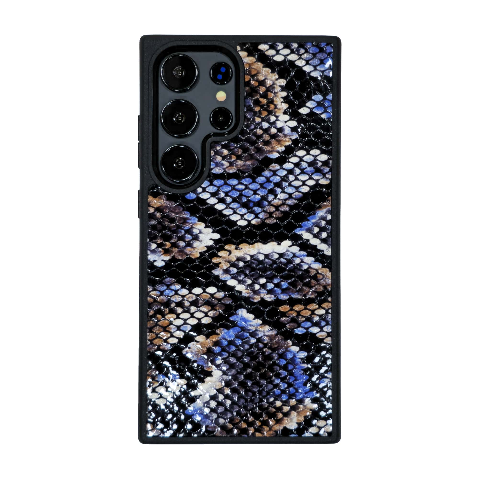 Samsung-Galaxy-S26-Ultra-phone-case-PL27 قاب چرمی سامسونگ Galaxy S26 Ultra مگ سیف چرم طبیعی رنگ آبی مشکی سفید چرم پیری کد PL27