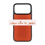 قاب گوشی آیفون 17 پرو مکس مجهز به مگ سیف کد چرم PL39 برند صنایع چرم پیری
